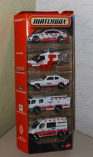 Matchbox MBX 5er Pack Box BMW M5 Helicopter Ford Capri RS Scania Renault Rescue