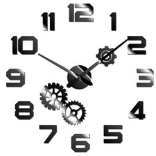 Miraval DIY Wanduhr Schwarz