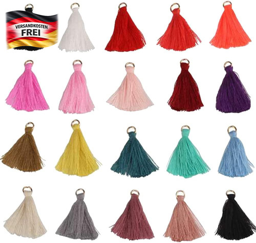 200 mini quasten seidig weich - mini,