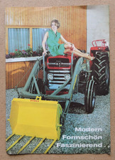orig. Prospekt Stoll Frontlader zum Massey Ferguson Schlepper /PINUP