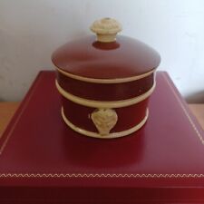 Antike Sarreguemines - France Alsace - Tabak-Deckeldose - Bacchusgesichter !