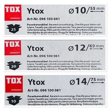 Tox porenbetondübel ytox - porenbetondübel,