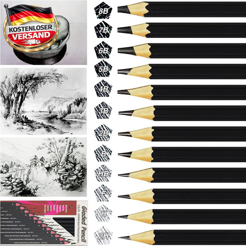 Künstler bleistiftset 12er - künstler-bleistiftset,