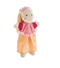 Haba Handpuppe Prinzessin mit Beine Spielpuppe 30 cm groß Schmusepuppe 865001