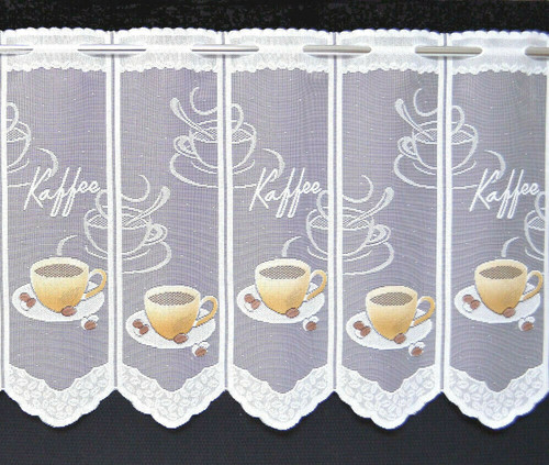 Kaffee scheibengardine - kaffee,