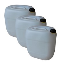 3 x 30 Liter weiß Kanister