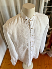 Almsach Leinen Trachten Hemd Gr 39/40  M Slim fit - 1x getragen