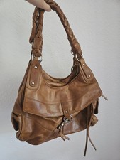 Handtasche aus braunem Leder von Karen LY - Lederhandtasche - Designertasche