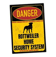 Rottweiler Dog Schild Danger