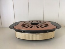 Stövchen f. Teekanne Warmhalteplatte Kupfer Messing Vintage mid century 50er 60s