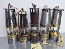 5 alte Grubenlampen
