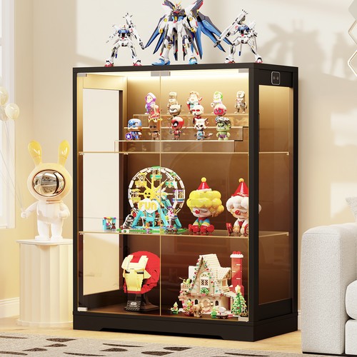 Stöckige vitrine mit - 3-stöckige,