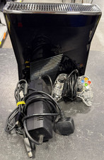Microsoft Xbox 360 Konsole Slim Gloss Black 250GB plus Controller & Power Brick