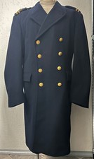 1940er 50er Jahre Herren Vintage dunkelblau DB Mantel Schwedische Militär Armee Wolle 40 M