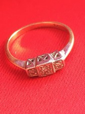 antiker Art Deco 750er Gold