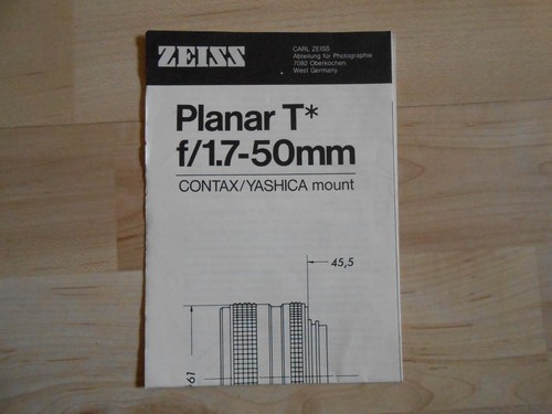 Carl zeiss planar 7 - carl,