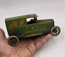 RAR Antik LEHMANN LIMOUSINE 765 Blechspielzeug Auto grün Aufziehauto Germany ...