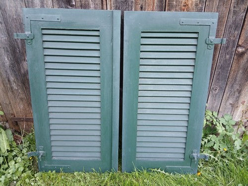 Paar fensterladen holz - fensterladen,