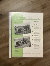 Orig. HASSIA Legemaschine Prospekt Brochure PORSCHE ALLGAIER BAUTZ Traktor C8