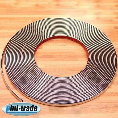 Chrom zierleiste 10mm - chrom, 15m