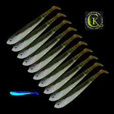 10x10cm Gummifisch Fluo UV