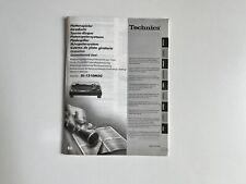 Technics SL1200 1210 M5G Bedienungsanleitung Beschreibung Dokument Manual
