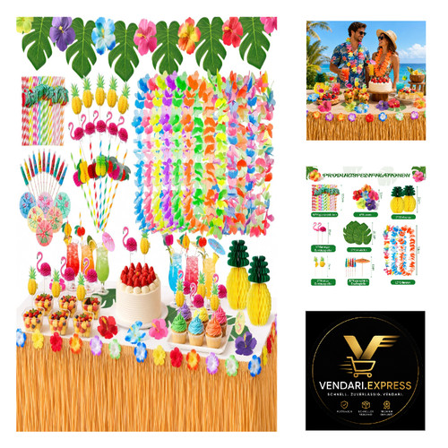 Hawaii partydekoration set - hawaii,
