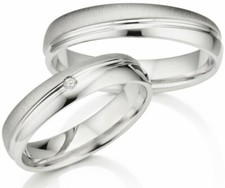 Eheringe Trauringe *SILBER 925 inkl. ZIRKONIA + GRAVUR* Partnerringe