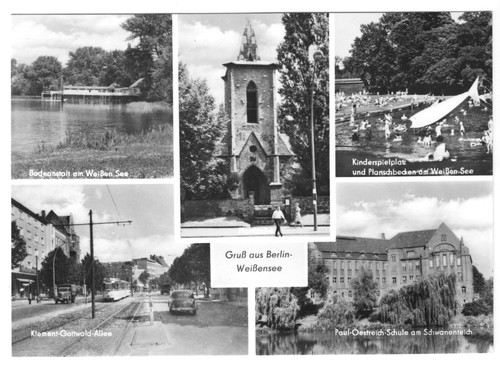 Berlin weißensee fünf - ak,,