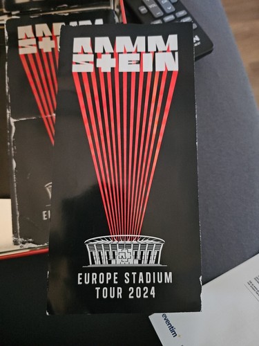 Rammstein sammlerticket 2024 - rammstein,