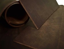 Dickleder Dosset 3,6-4,0 mm Sattlerleder Blankleder punzierbar dunkel-braun #DOD