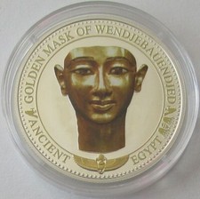 Salomonen 2 Dollars 2016 Ancient Egypt Goldene Maske von Wendjebauendjed Silber