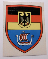 Werbe-Aufkleber Bundeswehr WBK Verbandsabzeichen Wikingerboot Bundesadler 80er