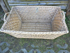 Wäschekorb Weidenkorb alt rechteckig mit Griffen 77x54x38 cm Nr. 1 koi11