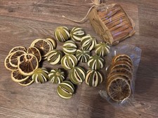 Nr. 29 Bastelzubehör Advent Limetten Kugeln/Scheiben,Orangenscheiben,Zimtstangen