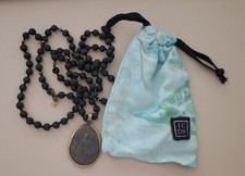 #Kette #ICON #buddha #münze #gold #lava #schwarz