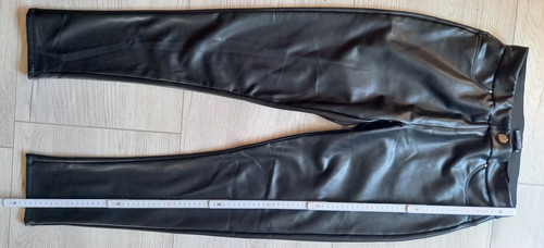 Damen hose schwarz lederimitat - damen,