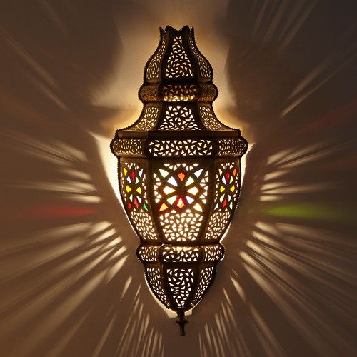 Messing wandlampe ayah - messing,
