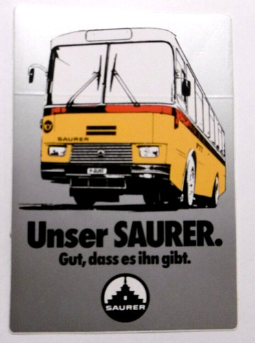 Werbe aufkleber saurer bus - werbe-aufkleber,