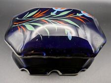 Ilmenau, HR&G Porzellanfabrik, Deckeldose / Bonboniere, Echt Kobalt