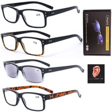 Herren Damen Lesebrille Rechteckig Mode Brillenfassungen Leser 1.5 1.75 2.0 2.5