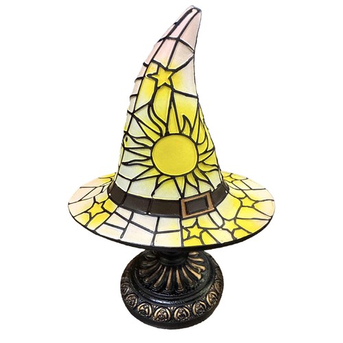 Gebeizter harz hexenhut lampe - harz,