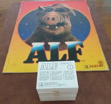Panini Alf (1989) Komplettsatz + Album teilbeklebt
