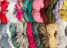 20 neue Wollreste zum Basteln Stricken Häkeln usw....(58