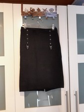 Tripp nyc pencil Skirt garter gothic punk emo vintage Rock schwarz  XS S