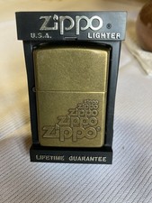 Zippo Feuerzeug Solid Brass Messing XIII 993 Antq BRS ZIPPO ungezündet