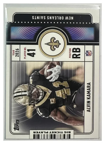 Alvin kamara btp - #btp-25, topps