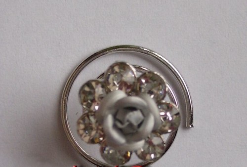 Curlie rose grau strass - 6, grau/strass