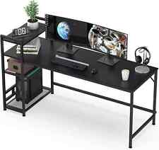 Schreibtisch, Computertisch Mit Bücherregal, Studiencomputer-Laptoptisch sjz0116