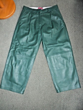 NEU! Designer Leder Hose TOMMY HILFIGER gr 6 = 40 Culotte trousers luxus